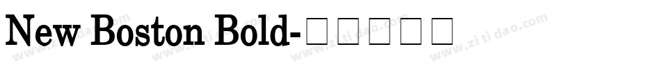New Boston Bold字体转换